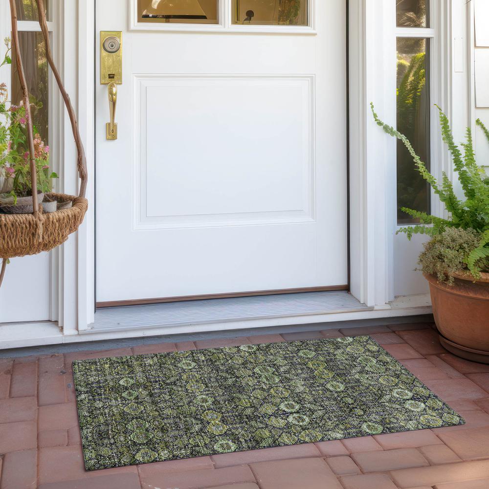Chantille ACN574 Green 1'8" x 2'6" Rug. Picture 8