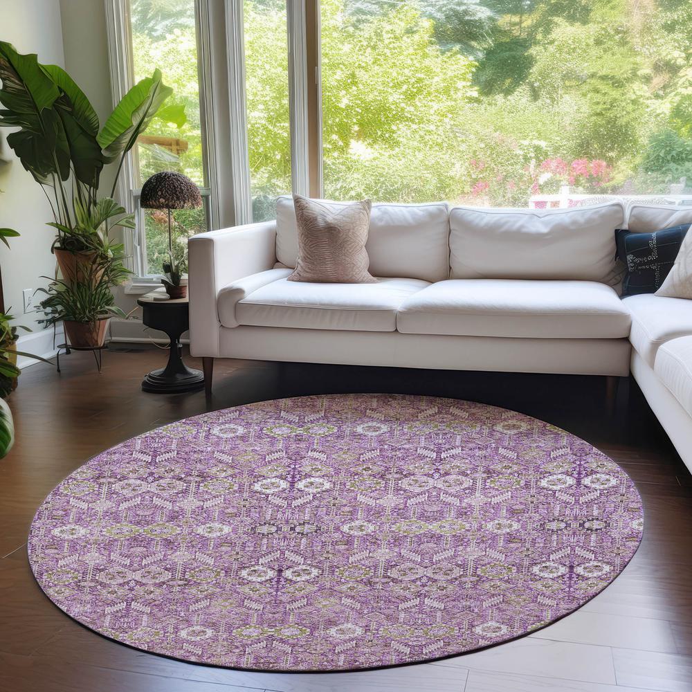 Chantille ACN574 Purple 8' x 8' Rug. Picture 6