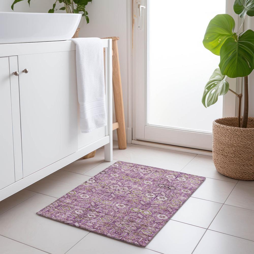 Chantille ACN574 Purple 1'8" x 2'6" Rug. Picture 6