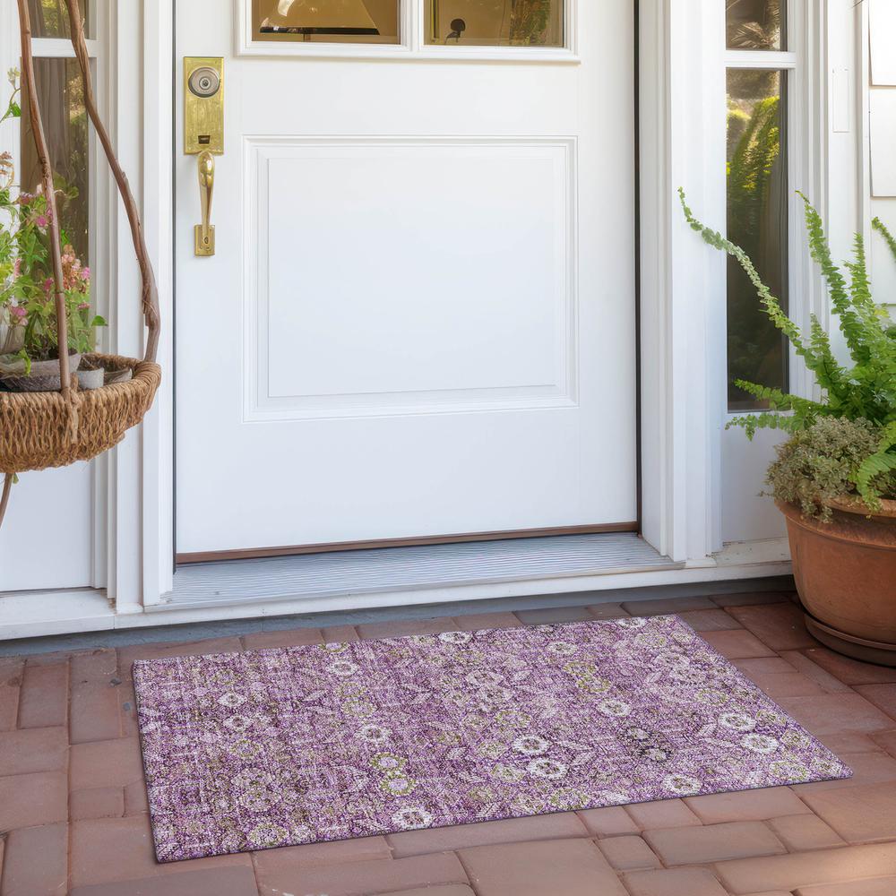 Chantille ACN574 Purple 1'8" x 2'6" Rug. Picture 7