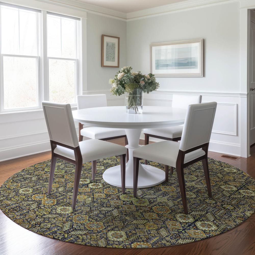 Chantille ACN574 Orange 8' x 8' Rug. Picture 6
