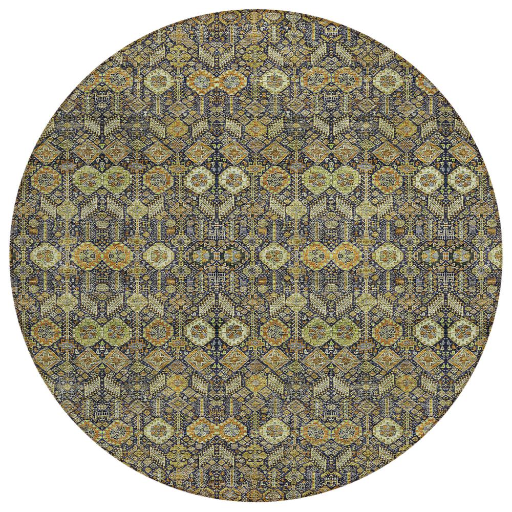 Chantille ACN574 Orange 8' x 8' Rug. Picture 1