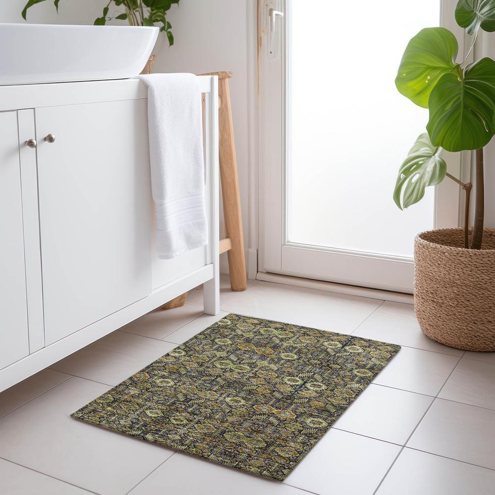 Chantille ACN574 Orange 1'8" x 2'6" Rug. Picture 6