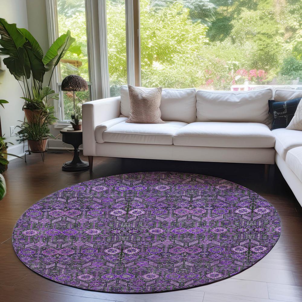 Chantille ACN574 Purple 8' x 8' Rug. Picture 6