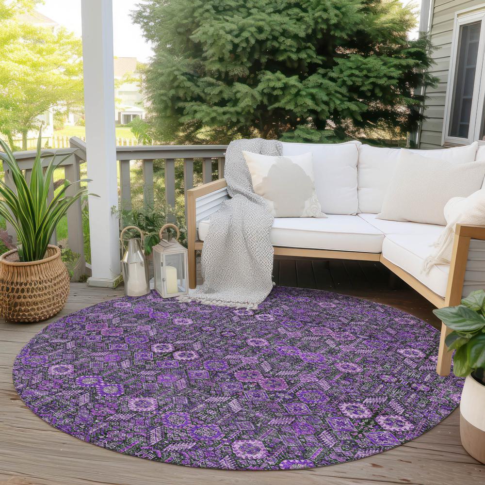 Chantille ACN574 Purple 8' x 8' Rug. Picture 7