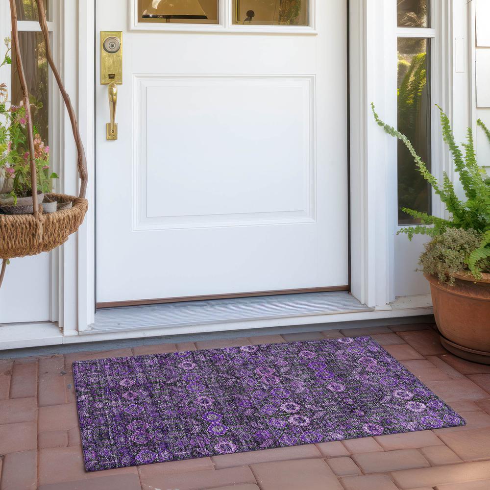 Chantille ACN574 Purple 1'8" x 2'6" Rug. Picture 7