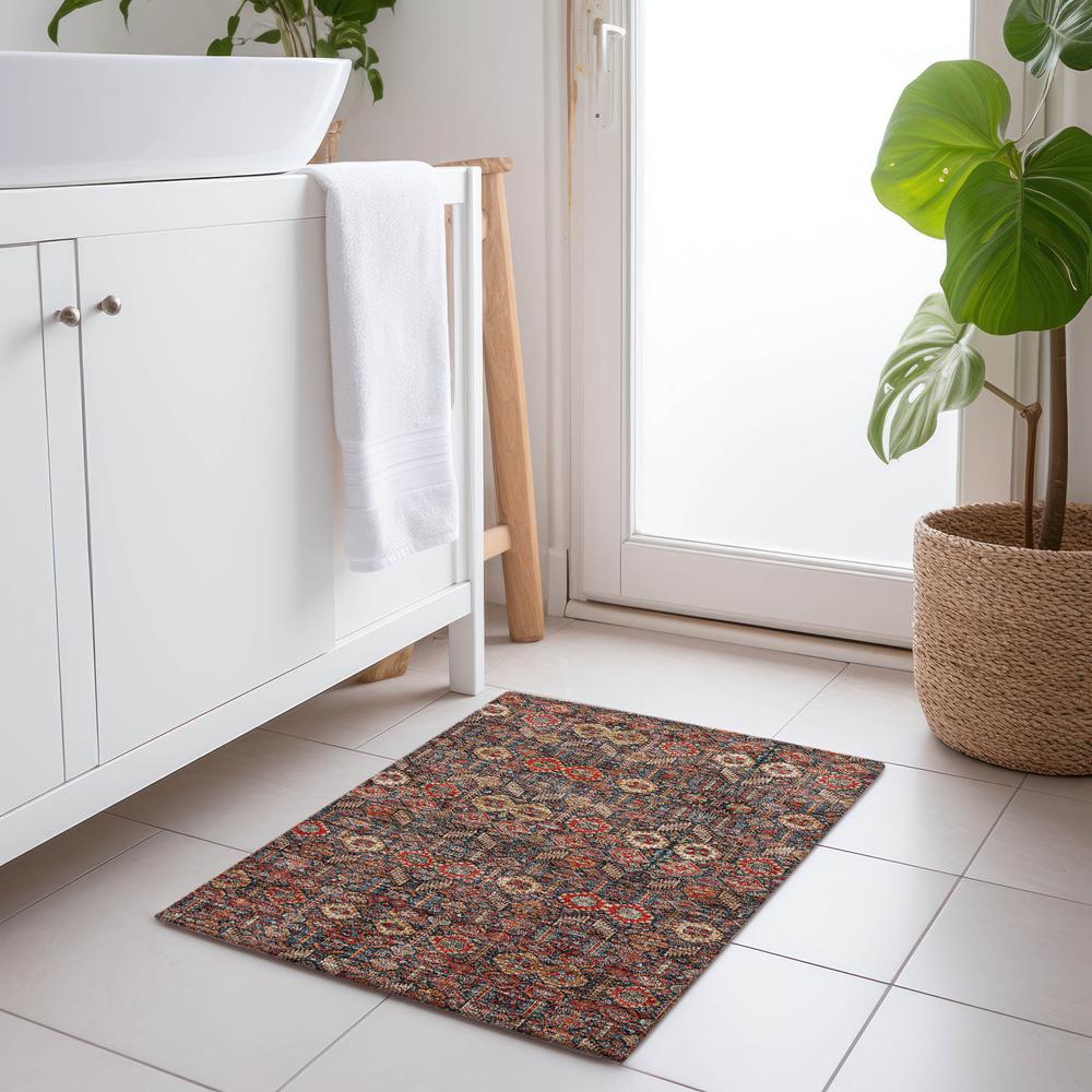 Chantille ACN574 Red 1'8" x 2'6" Rug. Picture 6