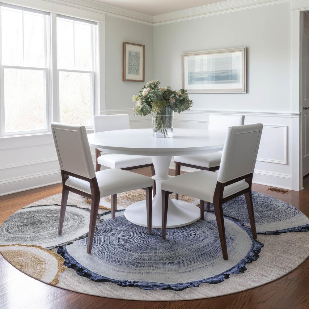 Chantille ACN575 Brown 8' x 8' Rug. Picture 6