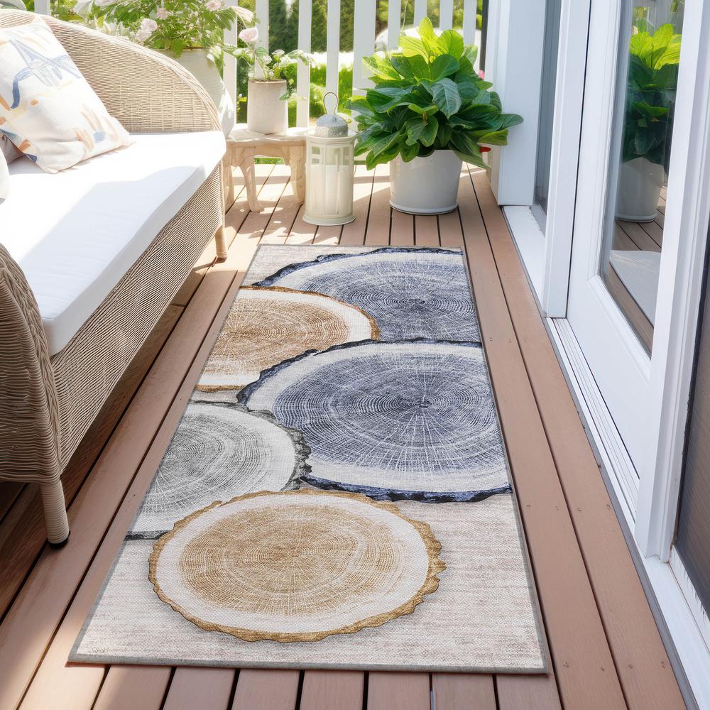 Chantille ACN575 Brown 2'3" x 7'6" Rug. Picture 7