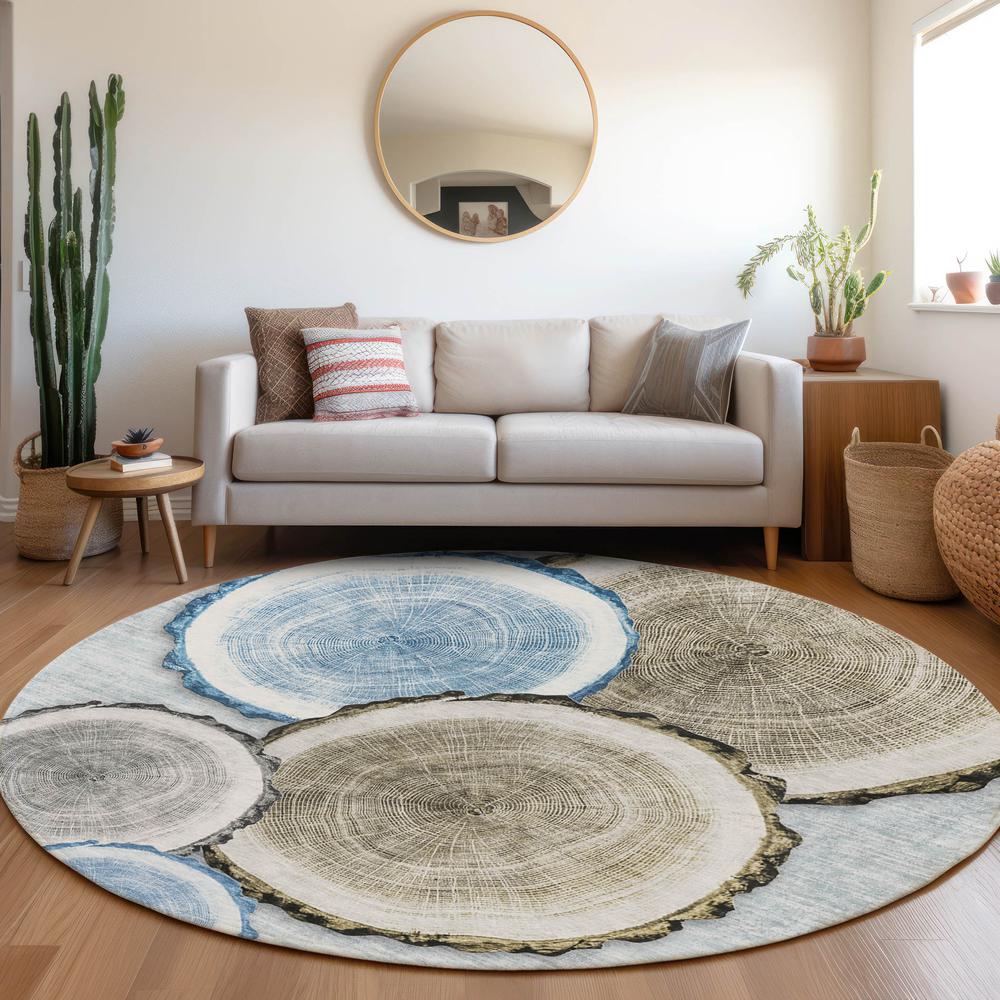 Chantille ACN575 Blue 8' x 8' Rug. Picture 6