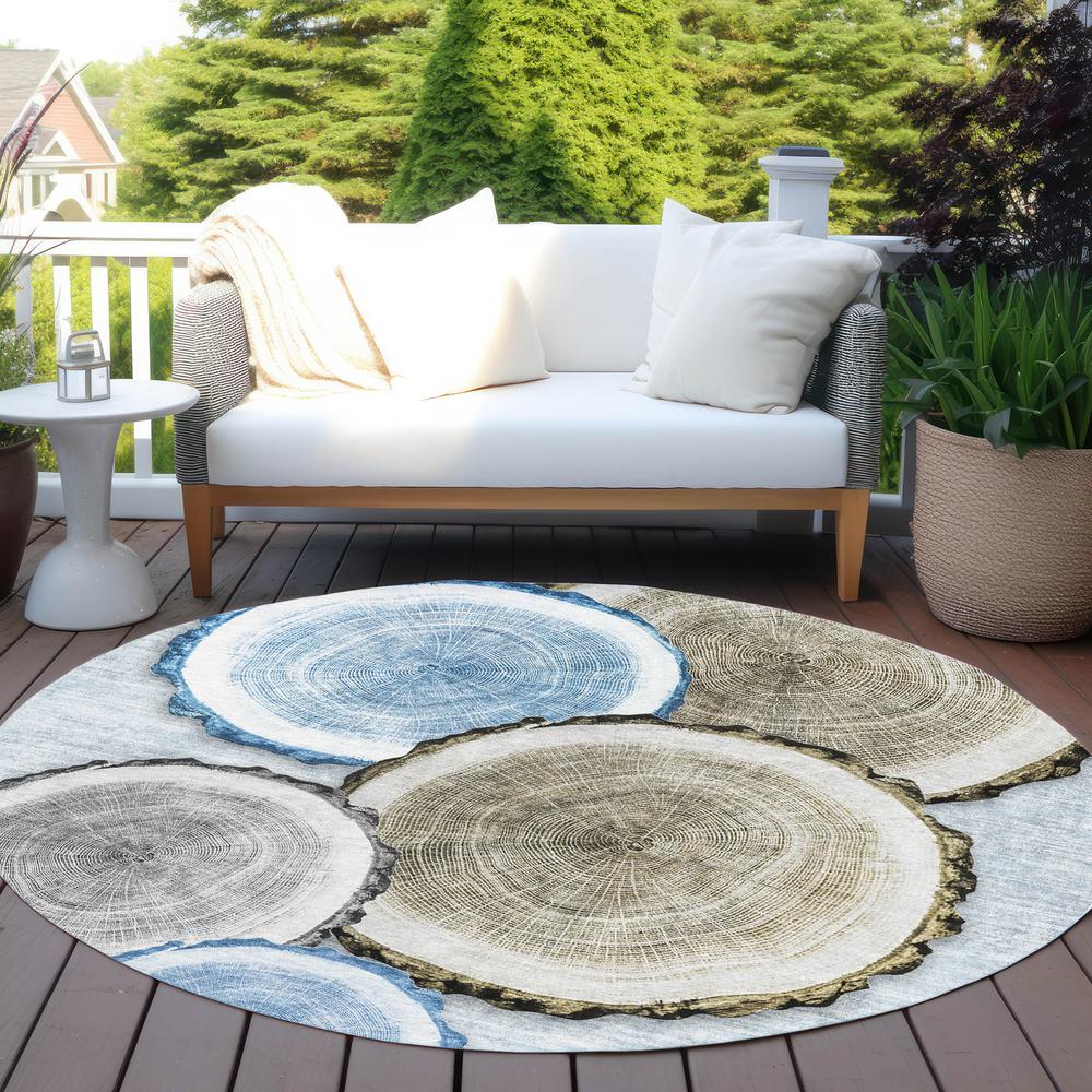 Chantille ACN575 Blue 8' x 8' Rug. Picture 7