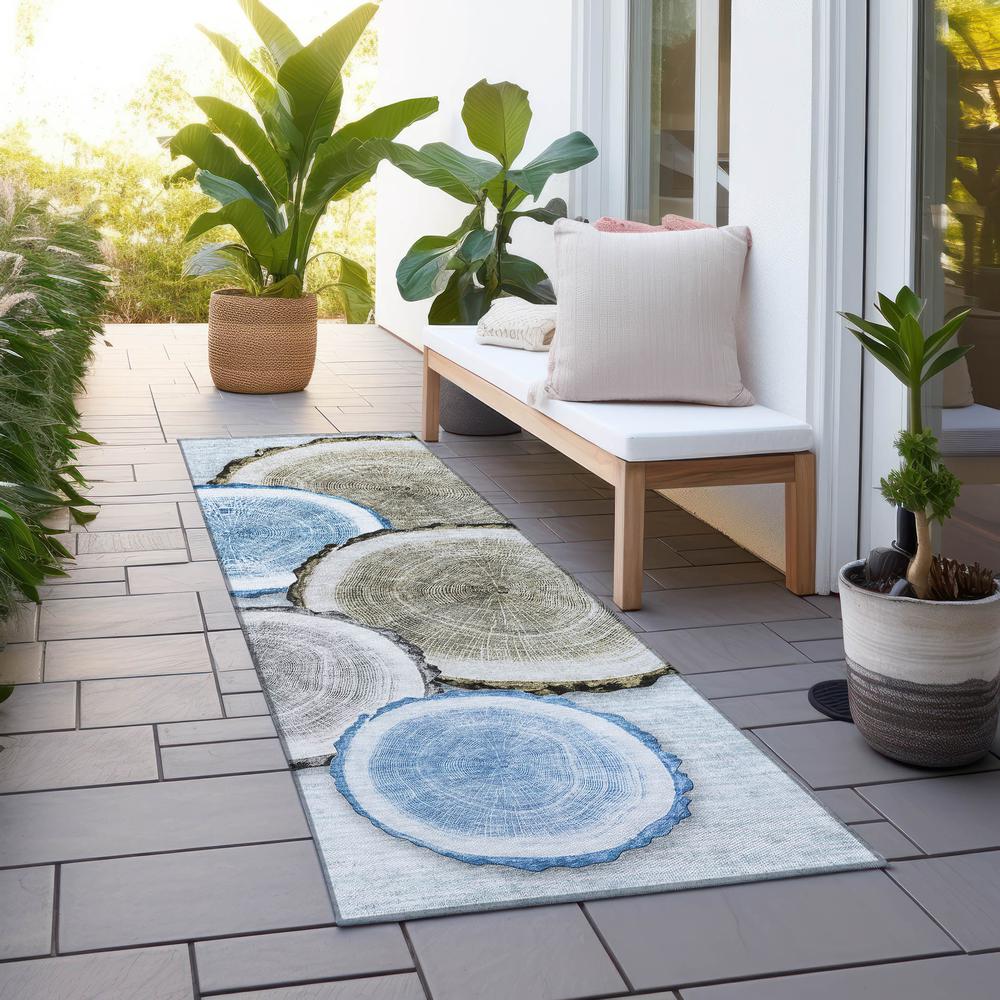Chantille ACN575 Blue 2'3" x 7'6" Rug. Picture 7
