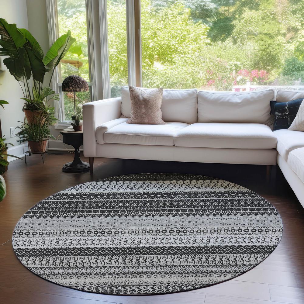 Chantille ACN576 Black 8' x 8' Rug. Picture 6