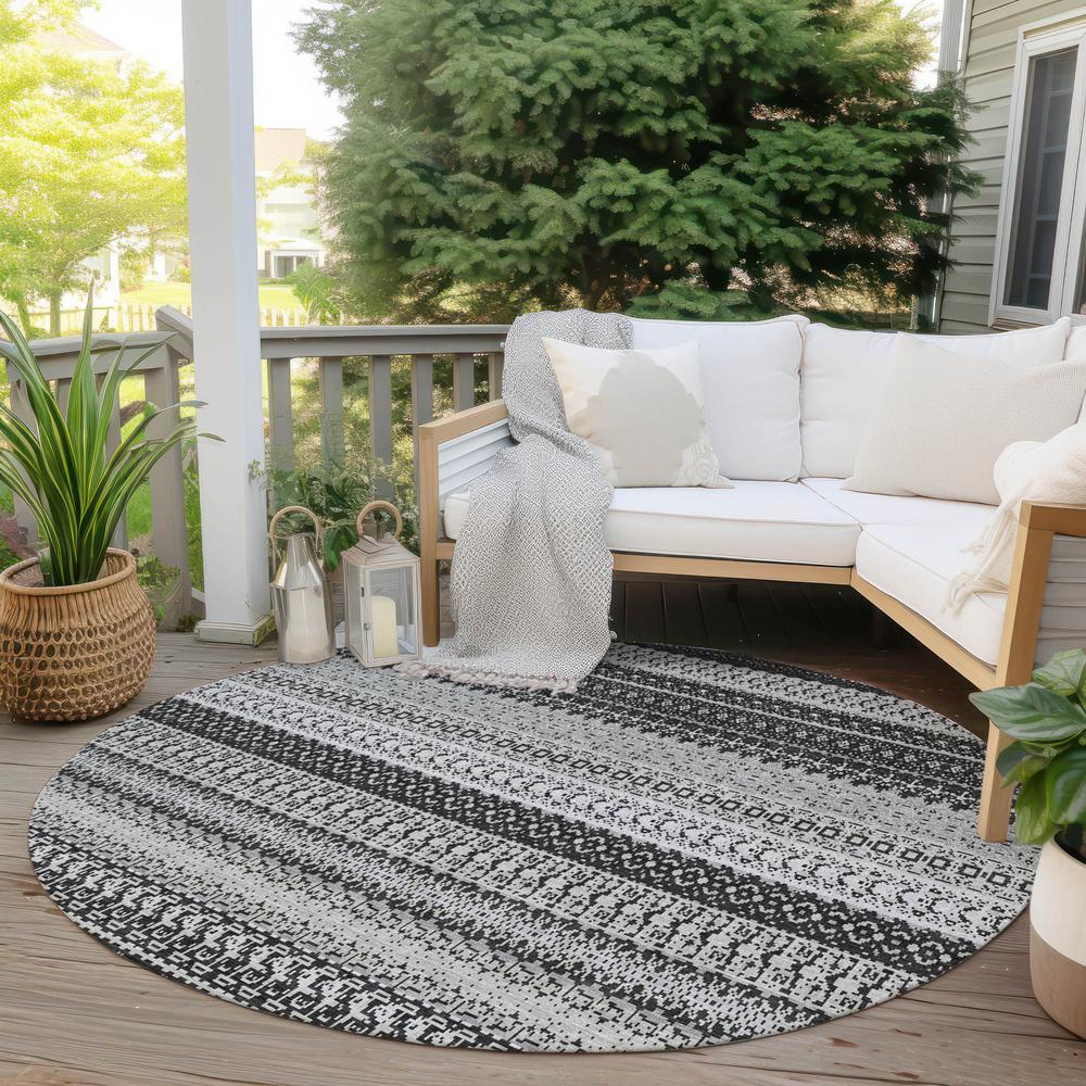 Chantille ACN576 Black 8' x 8' Rug. Picture 7