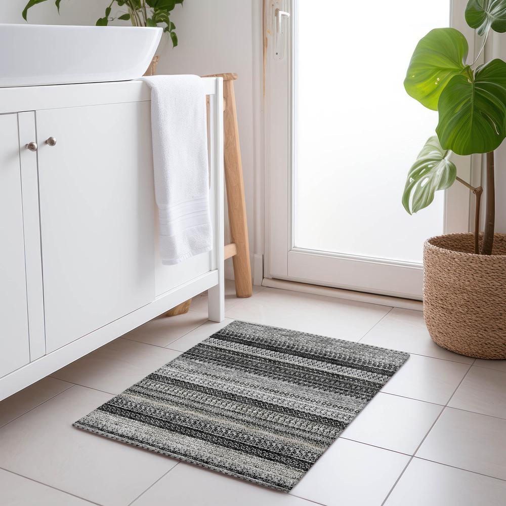 Chantille ACN576 Black 1'8" x 2'6" Rug. Picture 6