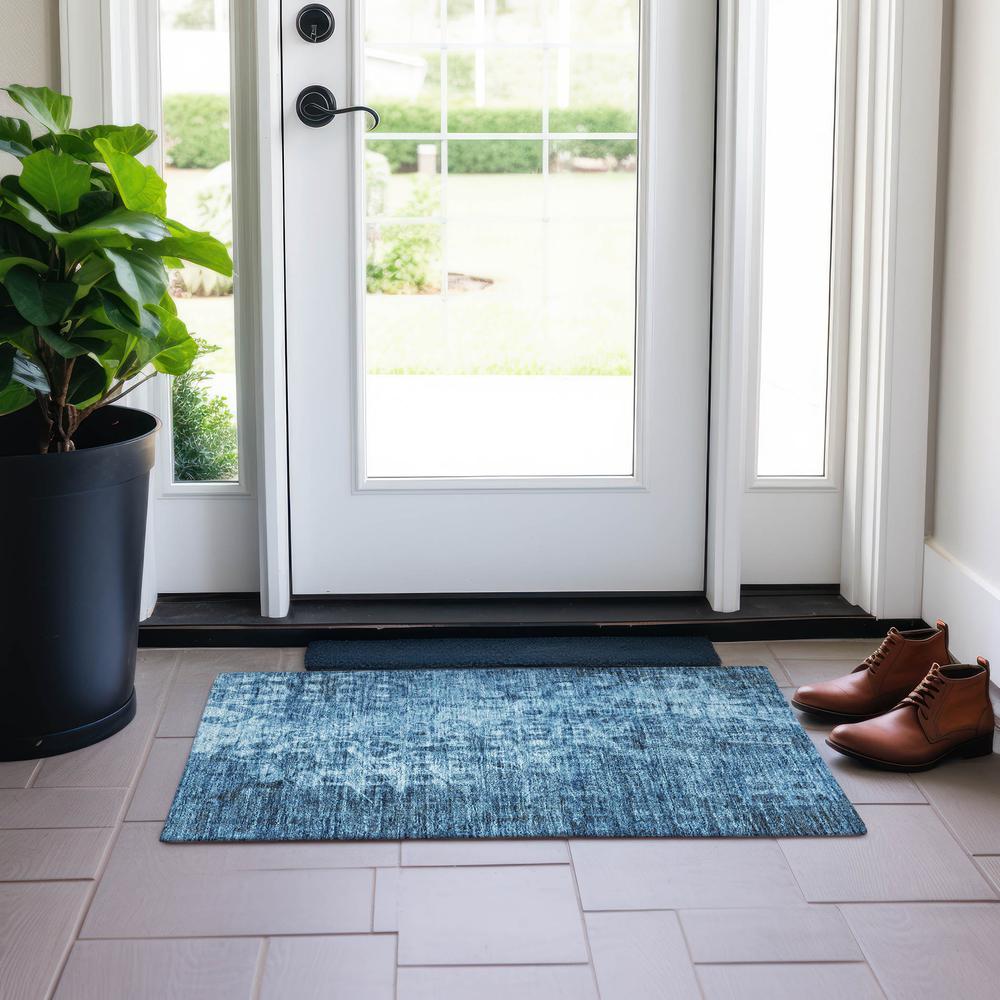 Chantille ACN577 Blue 1'8" x 2'6" Rug. Picture 6