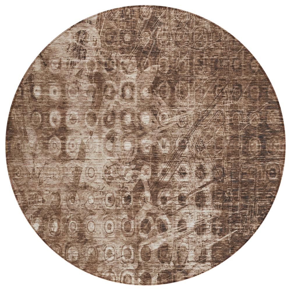 Chantille ACN577 Brown 8' x 8' Rug. Picture 1