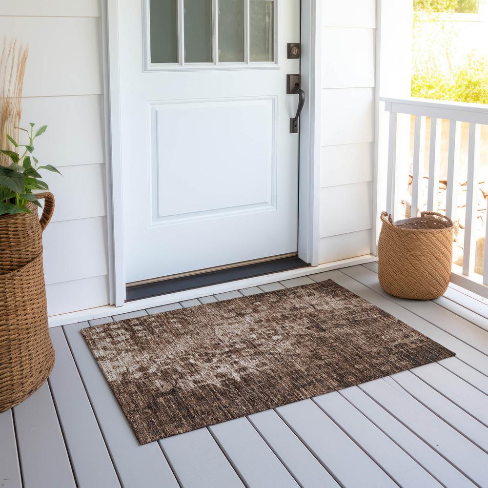 Chantille ACN577 Brown 1'8" x 2'6" Rug. Picture 7