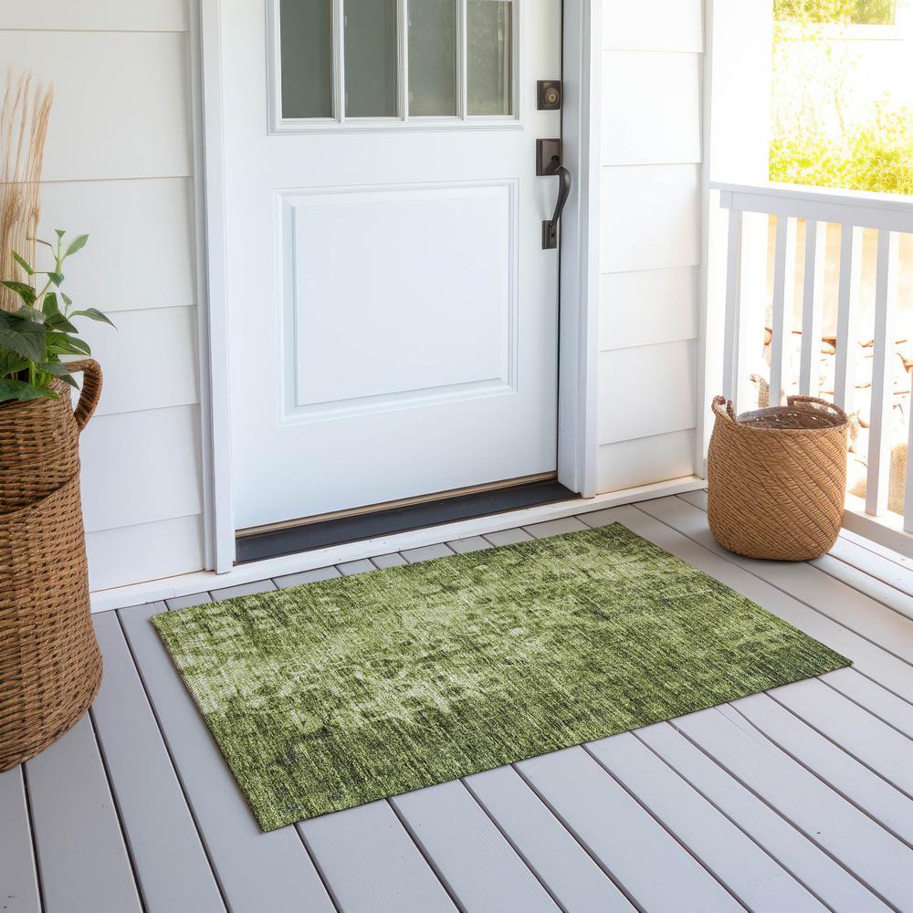 Chantille ACN577 Green 1'8" x 2'6" Rug. Picture 7