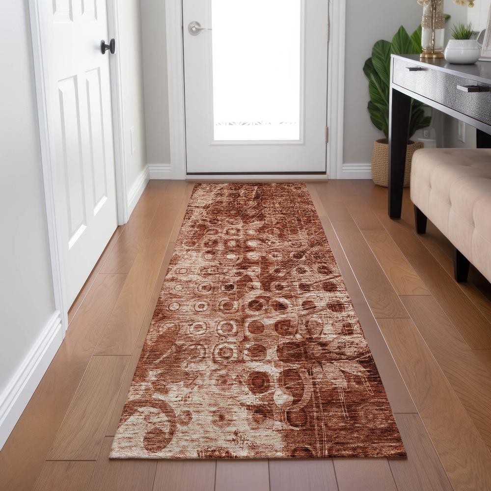 Chantille ACN577 Orange 2'3" x 7'6" Rug. Picture 6