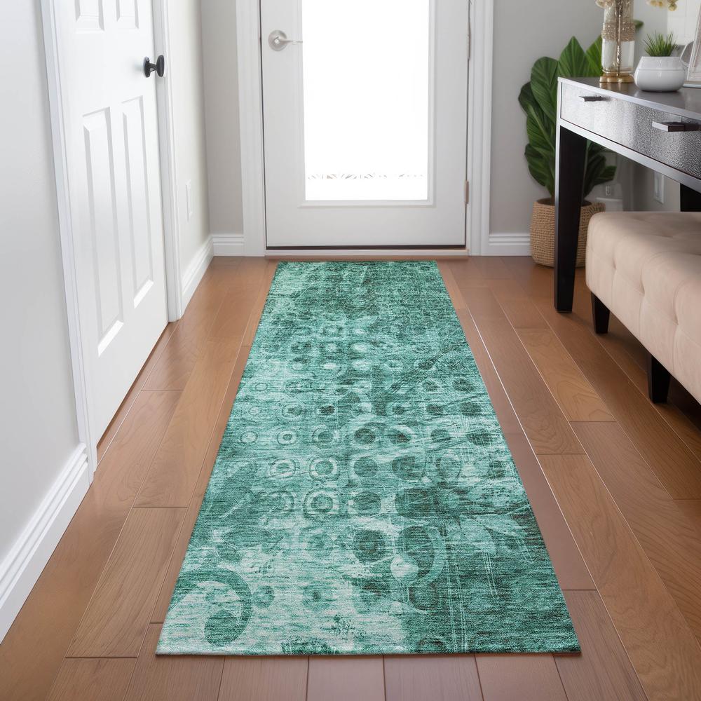 Chantille ACN577 Teal 2'3" x 7'6" Rug. Picture 6