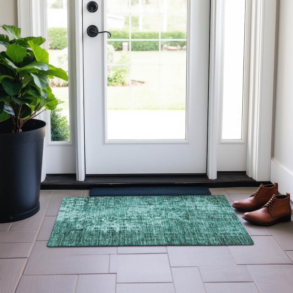 Chantille ACN577 Teal 1'8" x 2'6" Rug. Picture 6