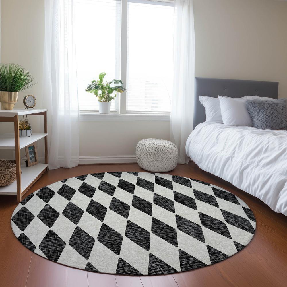 Chantille ACN578 Black 8' x 8' Rug. Picture 6