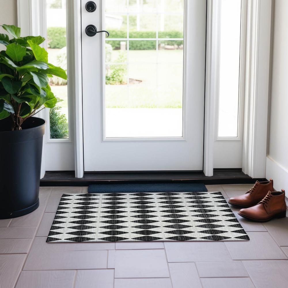 Chantille ACN578 Black 1'8" x 2'6" Rug. Picture 6