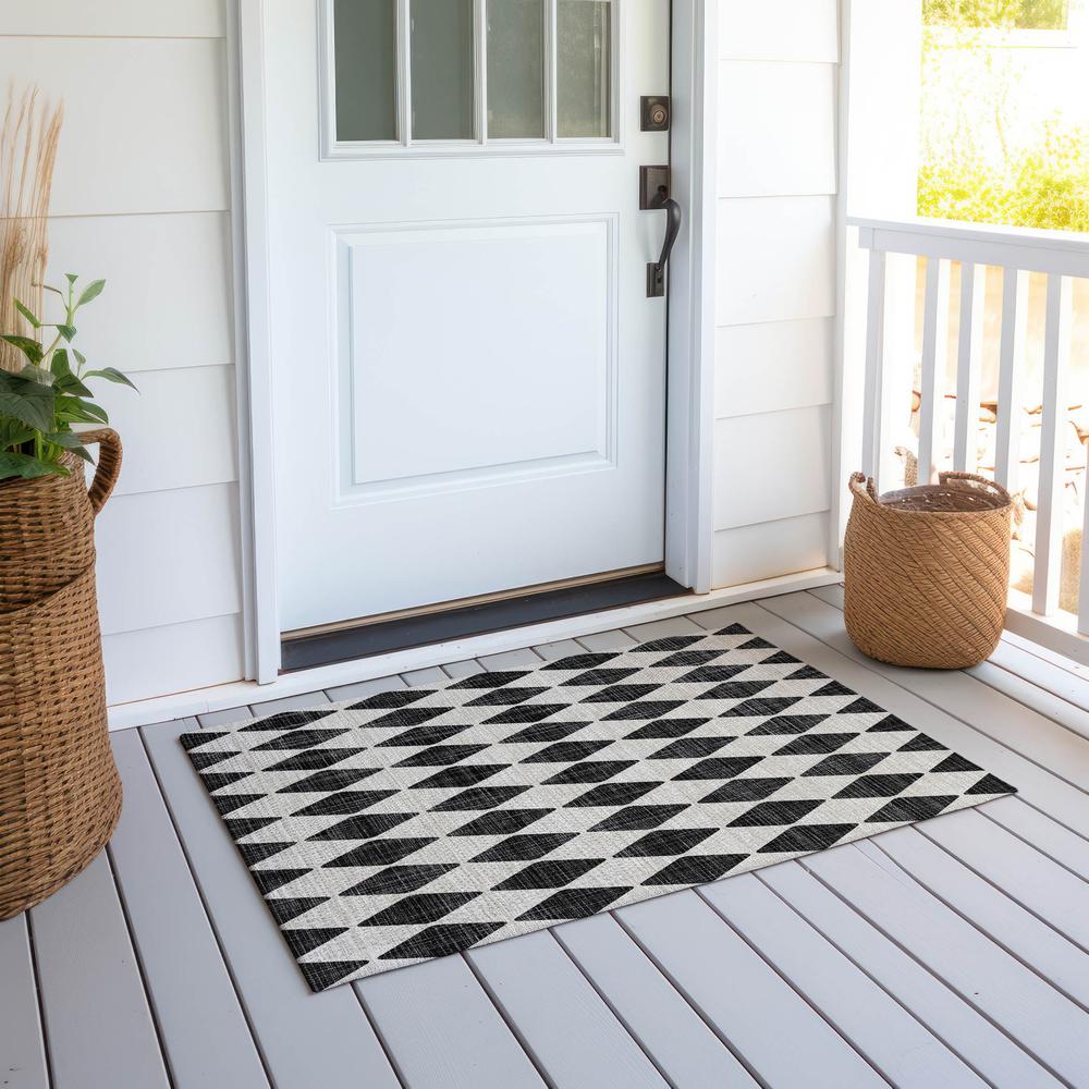 Chantille ACN578 Black 1'8" x 2'6" Rug. Picture 7
