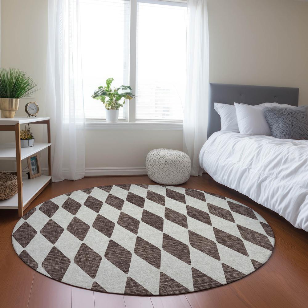 Chantille ACN578 Brown 8' x 8' Rug. Picture 7
