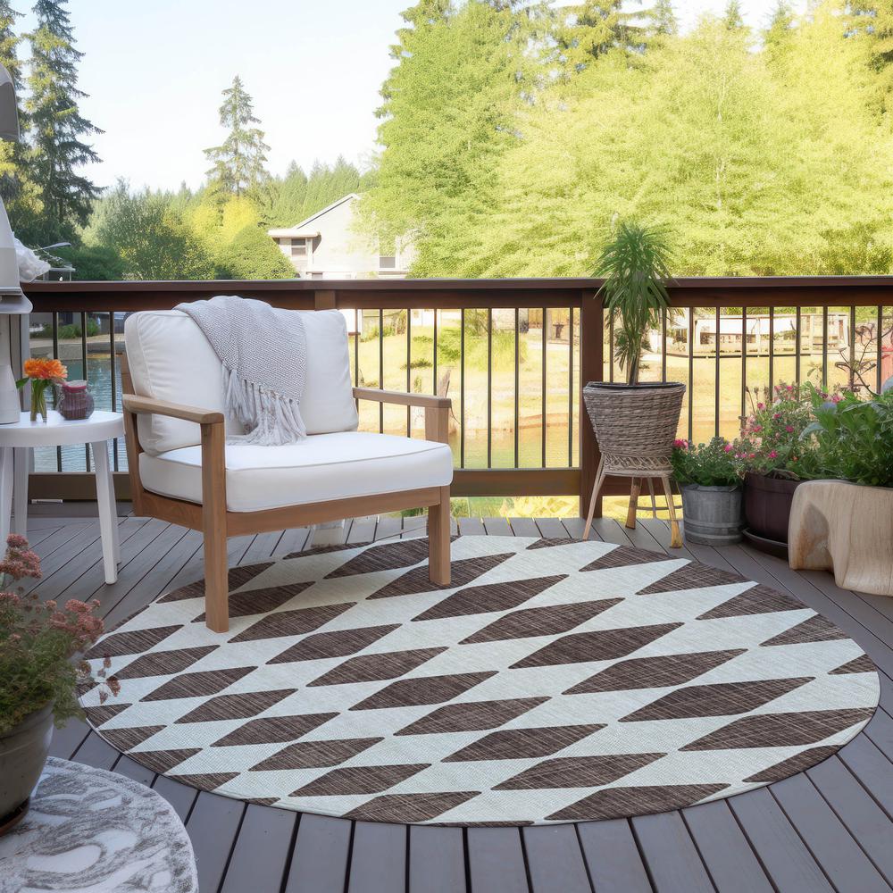 Chantille ACN578 Brown 8' x 8' Rug. Picture 8