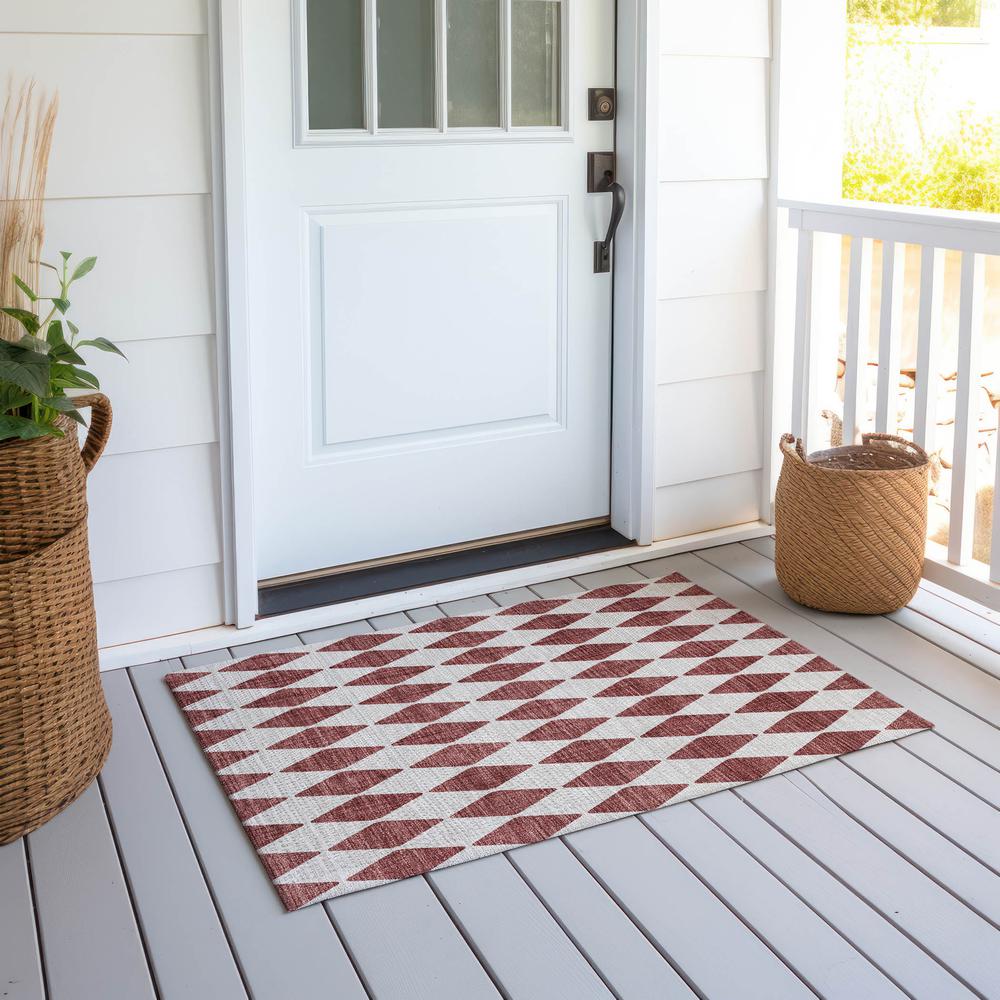 Chantille ACN578 Red 1'8" x 2'6" Rug. Picture 7