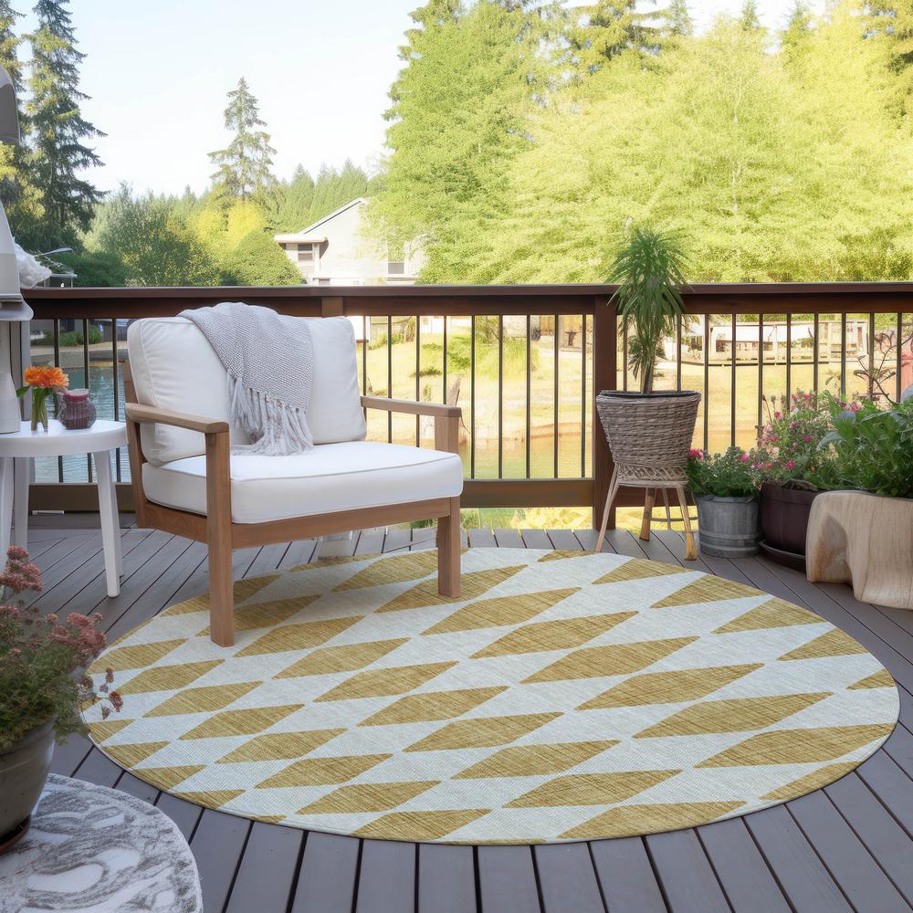 Chantille ACN578 Gold 8' x 8' Rug. Picture 7