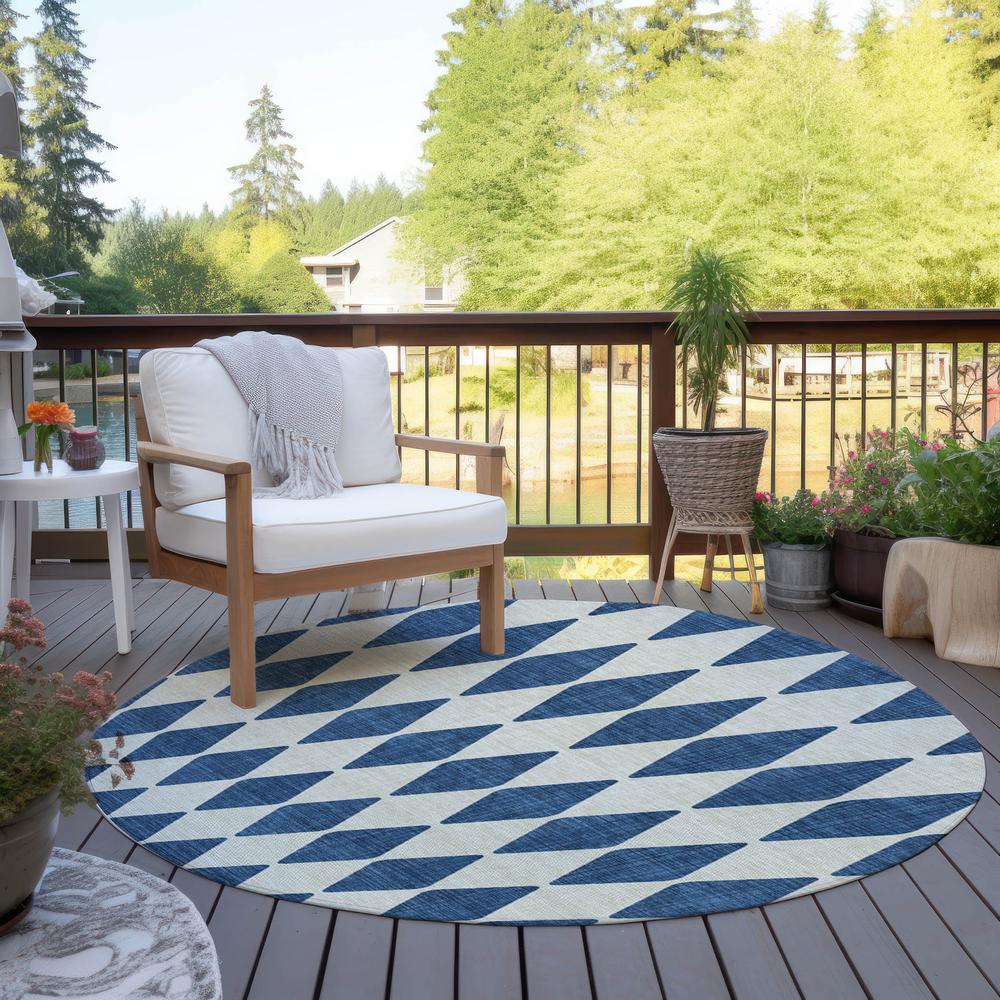 Chantille ACN578 Blue 8' x 8' Rug. Picture 7
