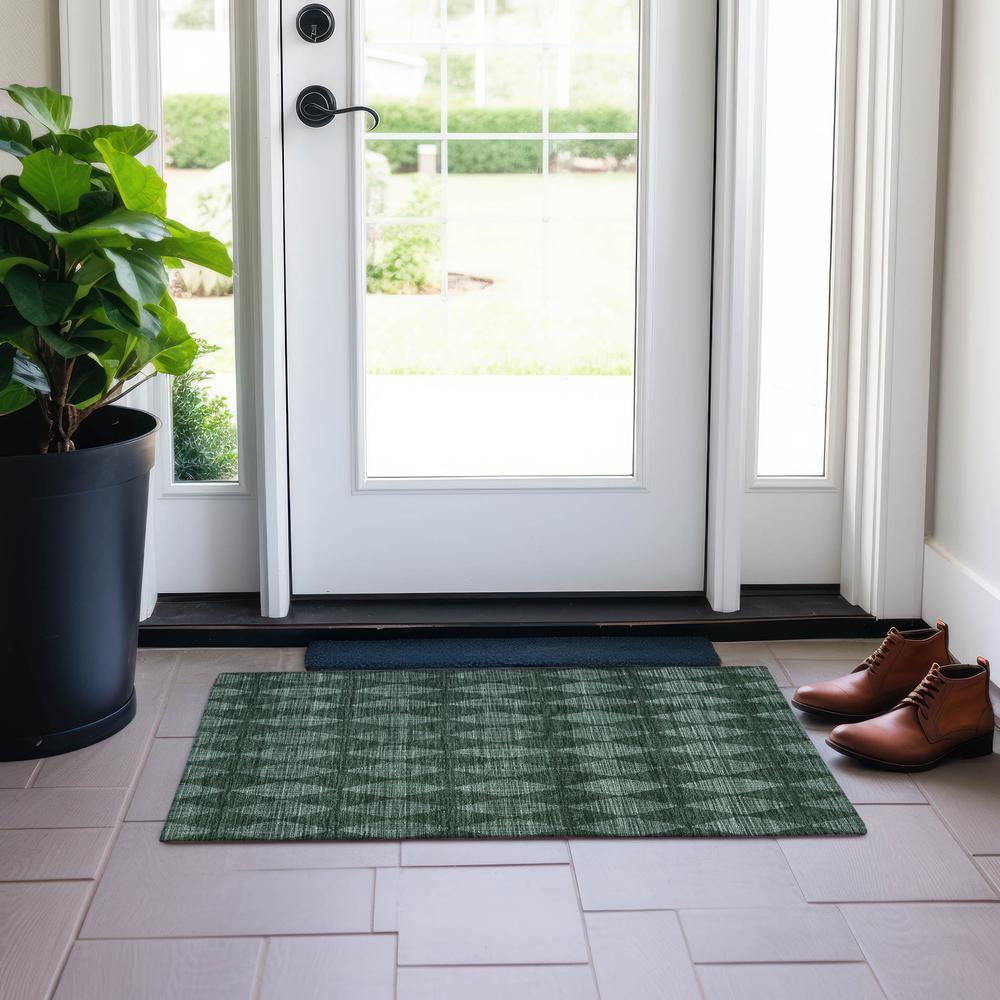 Chantille ACN578 Green 1'8" x 2'6" Rug. Picture 6