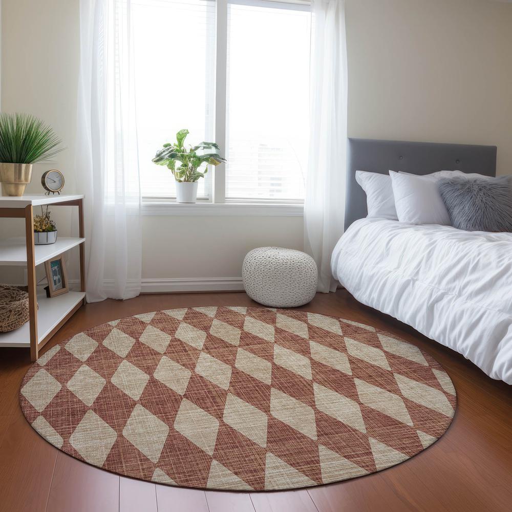 Chantille ACN578 Orange 8' x 8' Rug. Picture 6