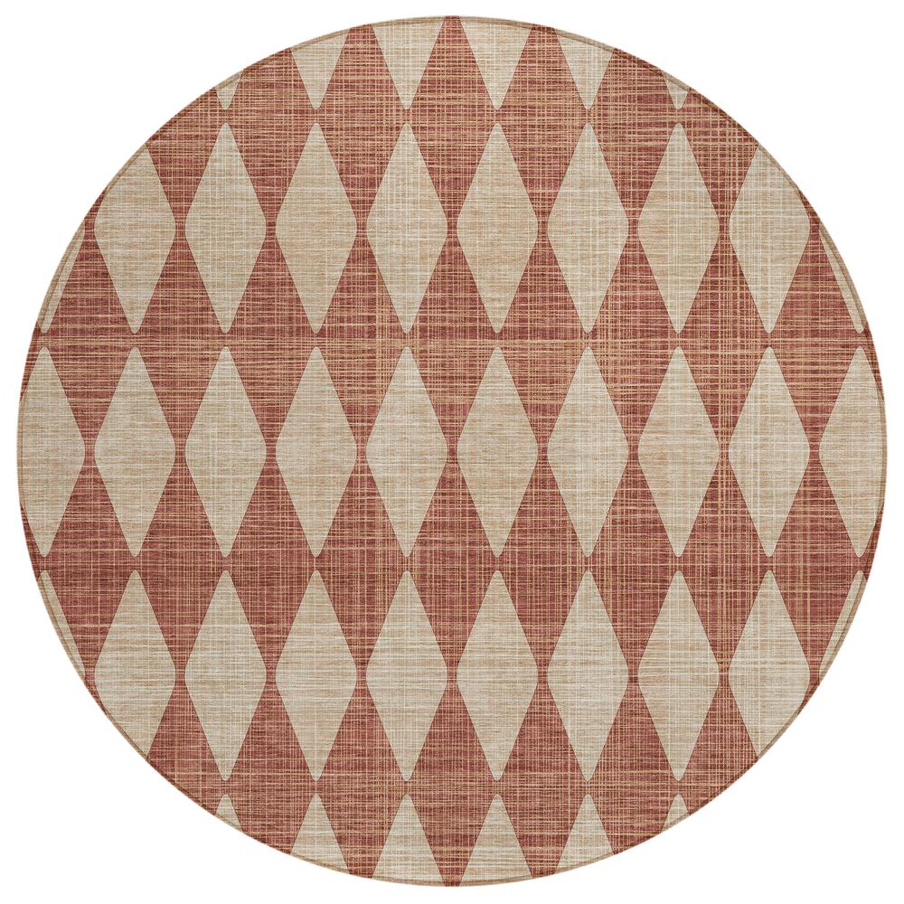 Chantille ACN578 Orange 8' x 8' Rug. Picture 1