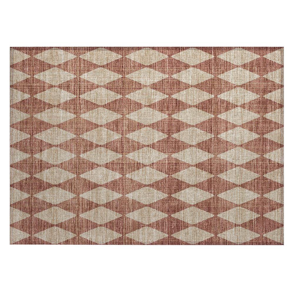 Chantille ACN578 Orange 1'8" x 2'6" Rug. Picture 1