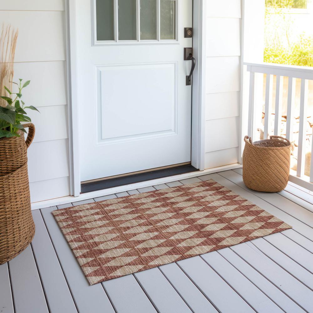 Chantille ACN578 Orange 1'8" x 2'6" Rug. Picture 8