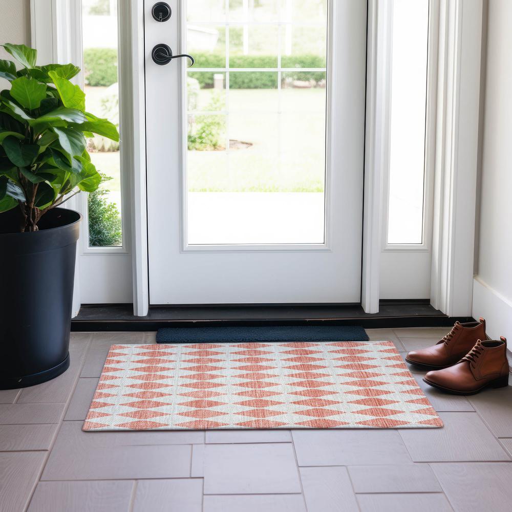 Chantille ACN578 Orange 1'8" x 2'6" Rug. Picture 6