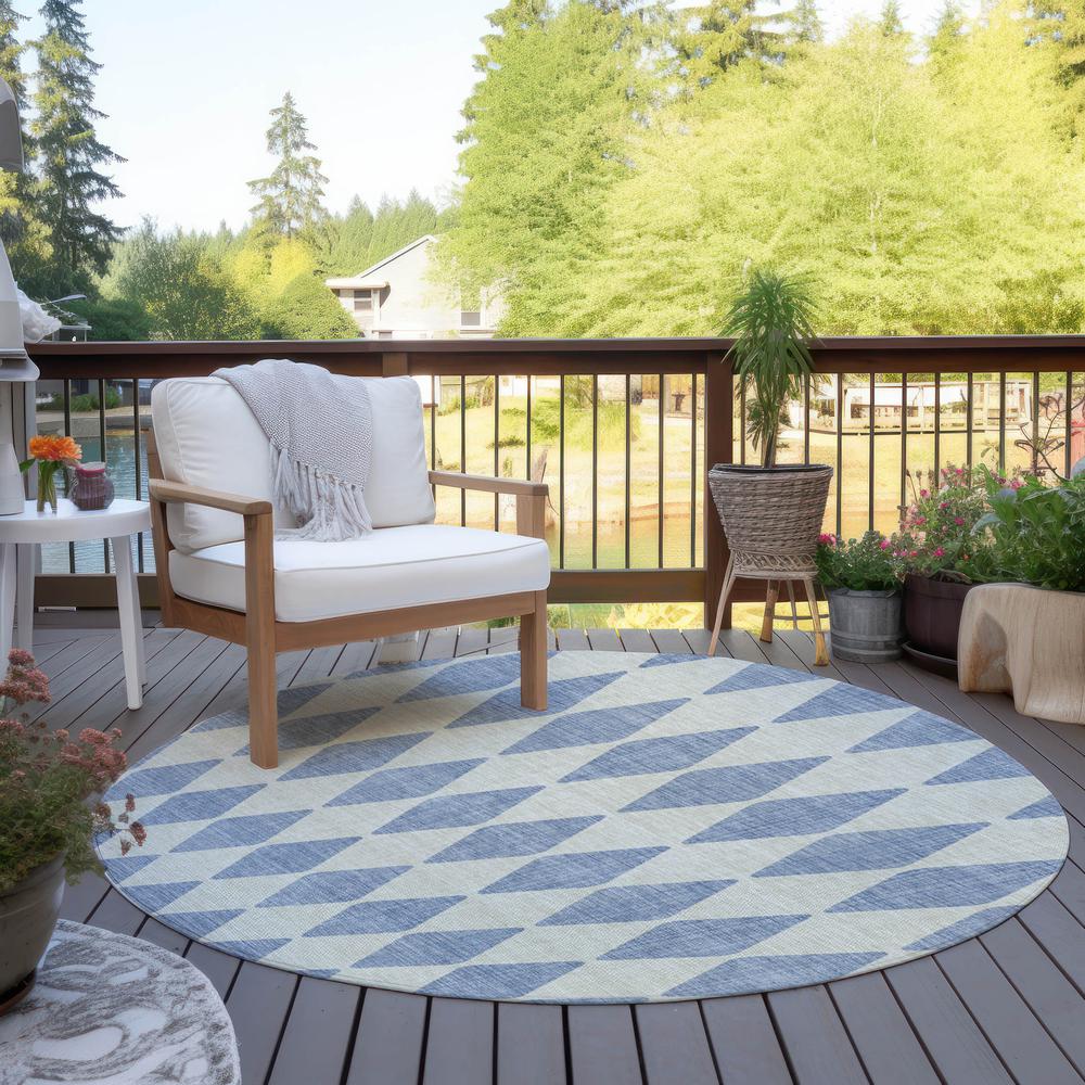 Chantille ACN578 Blue 8' x 8' Rug. Picture 7