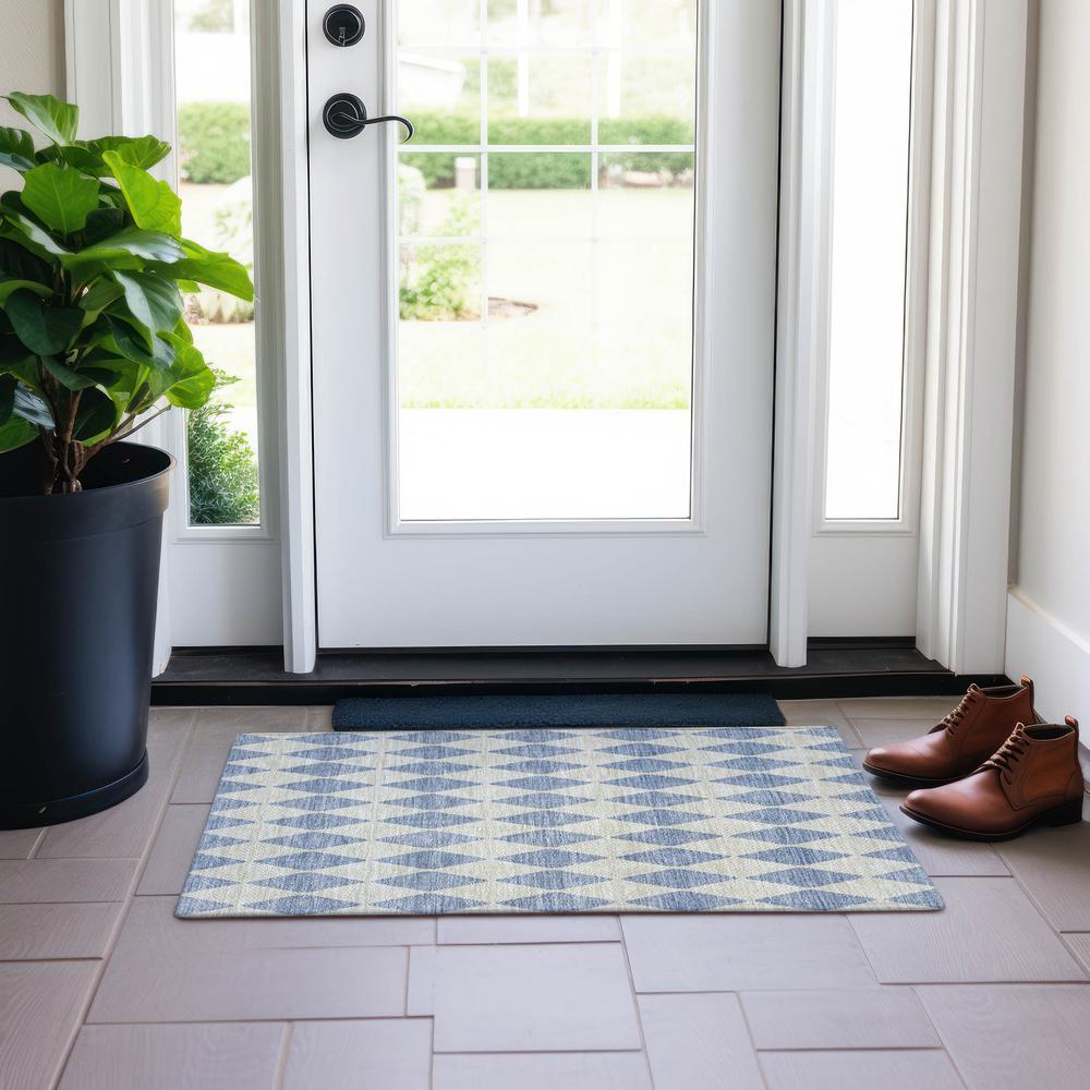 Chantille ACN578 Blue 1'8" x 2'6" Rug. Picture 6