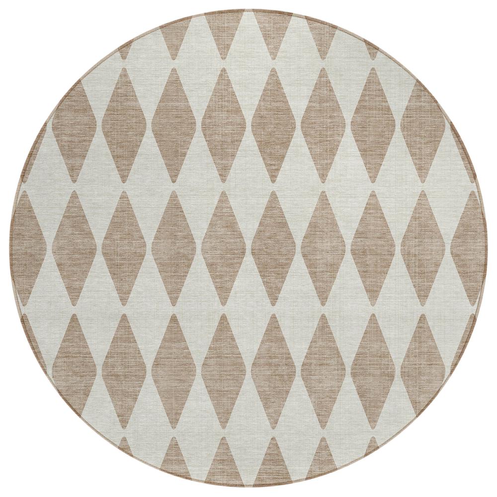 Chantille ACN578 Brown 8' x 8' Rug. Picture 1