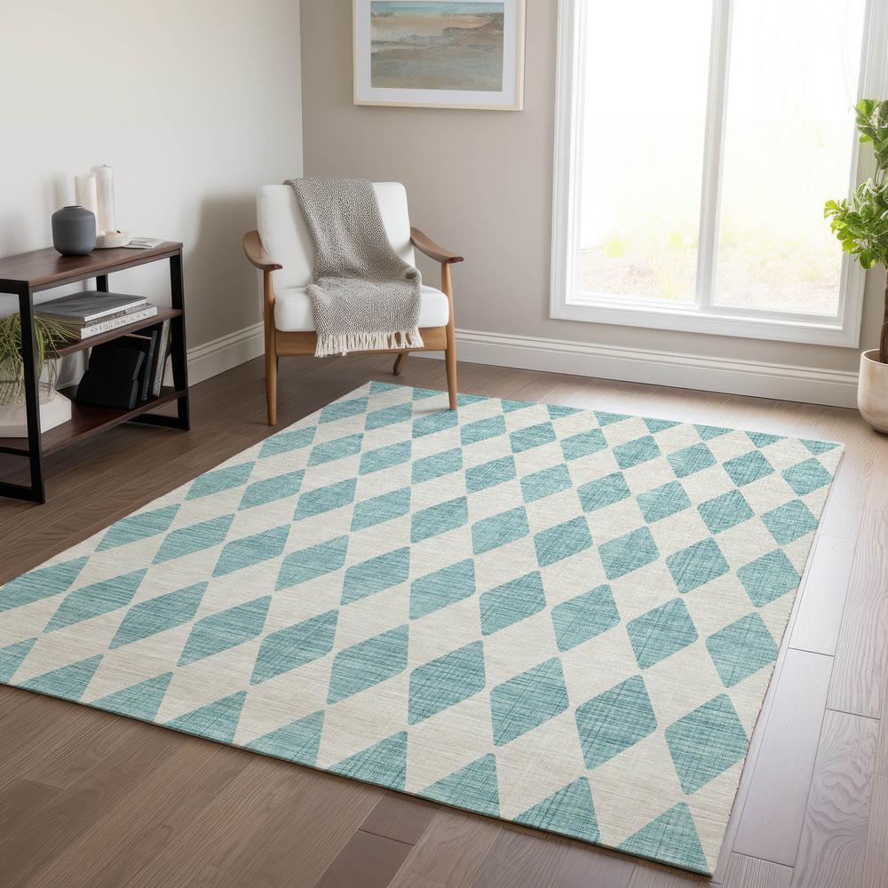 Chantille ACN578 Teal 2'6" x 3'10" Rug. Picture 6