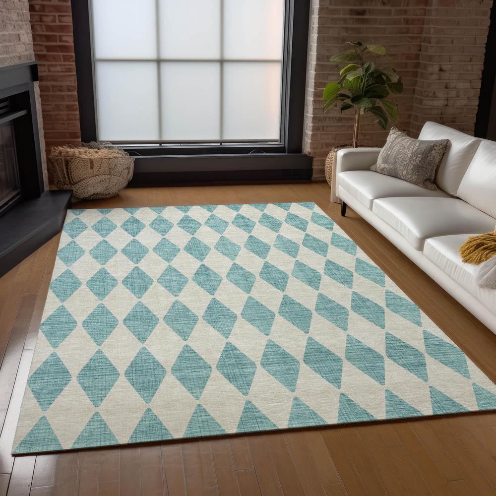 Chantille ACN578 Teal 2'6" x 3'10" Rug. Picture 7