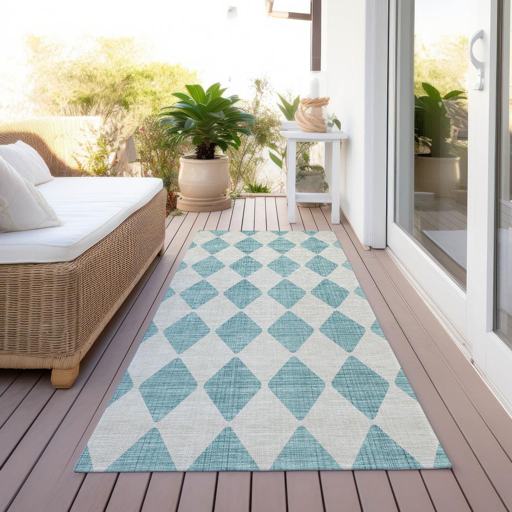 Chantille ACN578 Teal 2'3" x 7'6" Rug. Picture 7