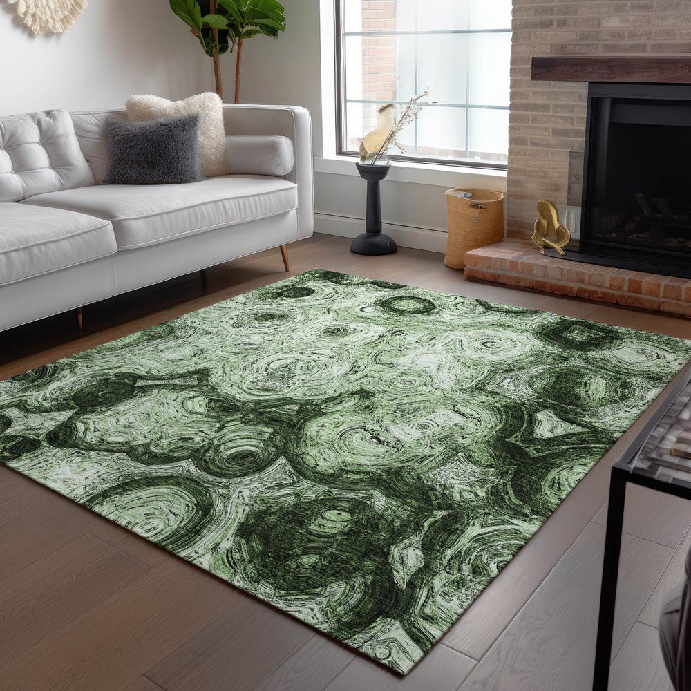 Chantille ACN579 Green 2'6" x 3'10" Rug. Picture 7