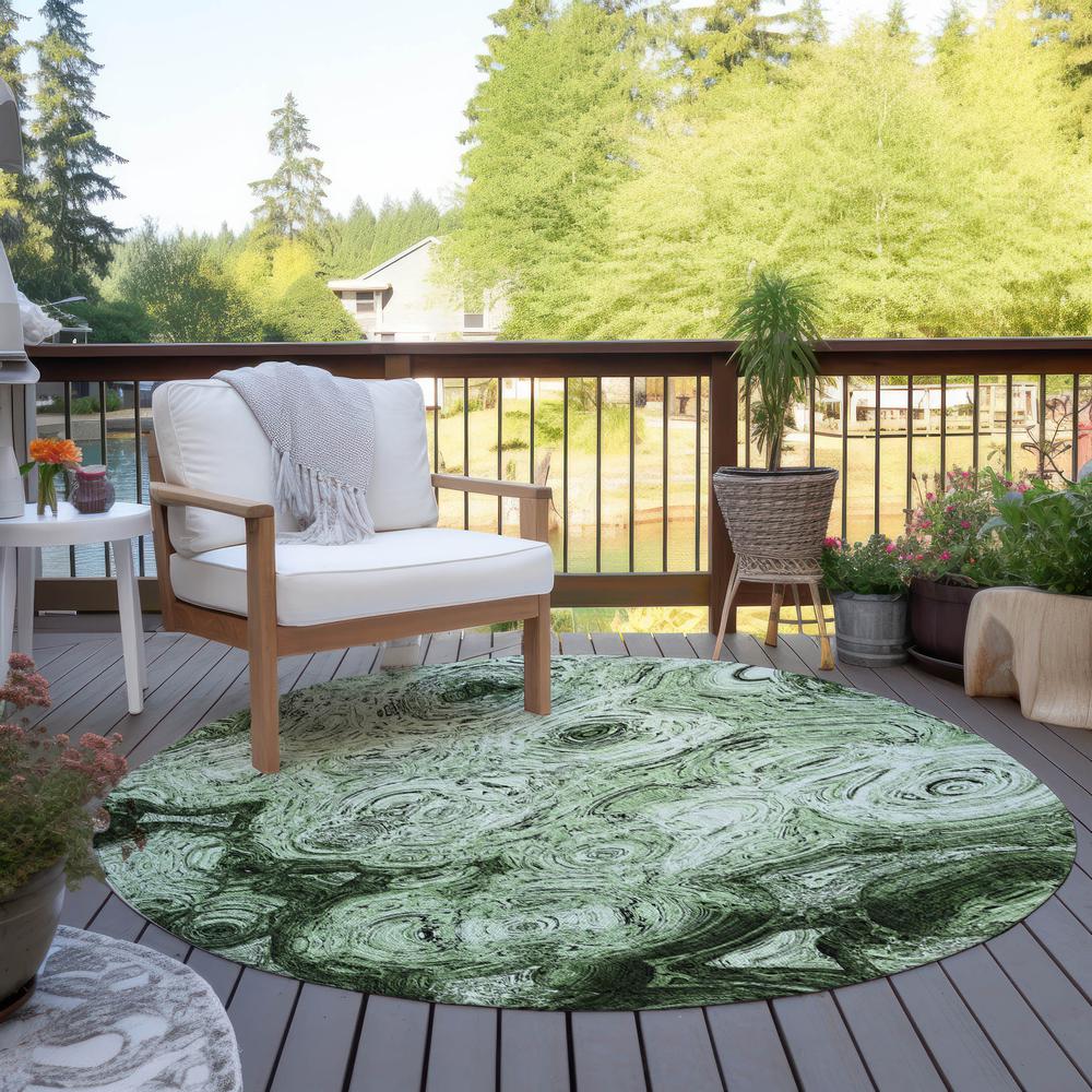 Chantille ACN579 Green 8' x 8' Rug. Picture 7