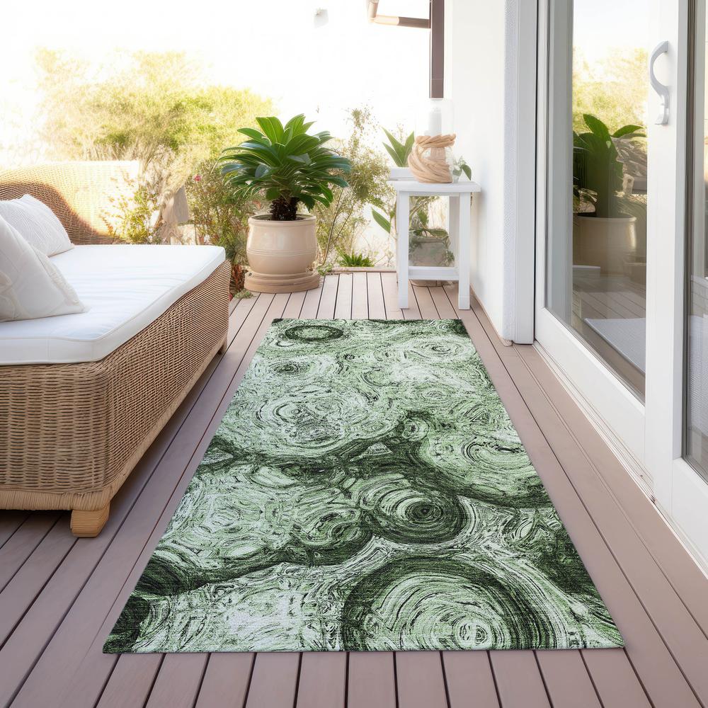 Chantille ACN579 Green 2'3" x 7'6" Rug. Picture 7