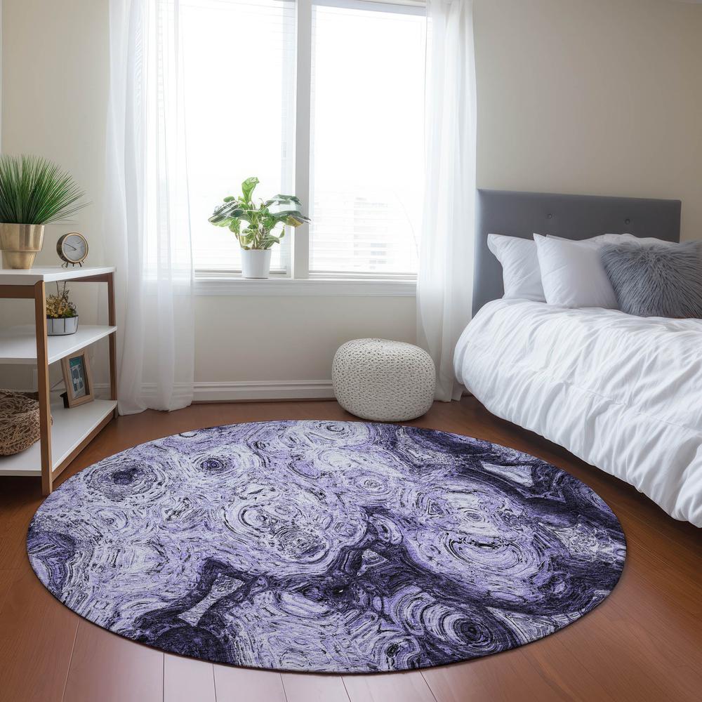 Chantille ACN579 Purple 8' x 8' Rug. Picture 6